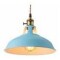 Lampara Colgante De Techo Metal Nordica Blanco Negro Luz Azul