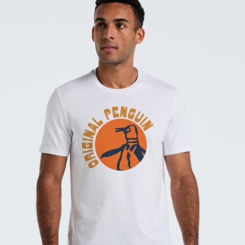 Remera Jrsy Grphc Tee Circle Logo Penguin Blanco