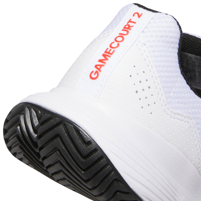 Championes de Hombre Adidas Gamecourt 2.0 Blanco - Rojo - Negro