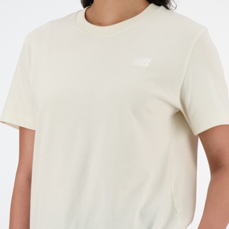 Remera New Balance de Dama - JERSEY SMALL LOGO - WT41509LIN BEIGE