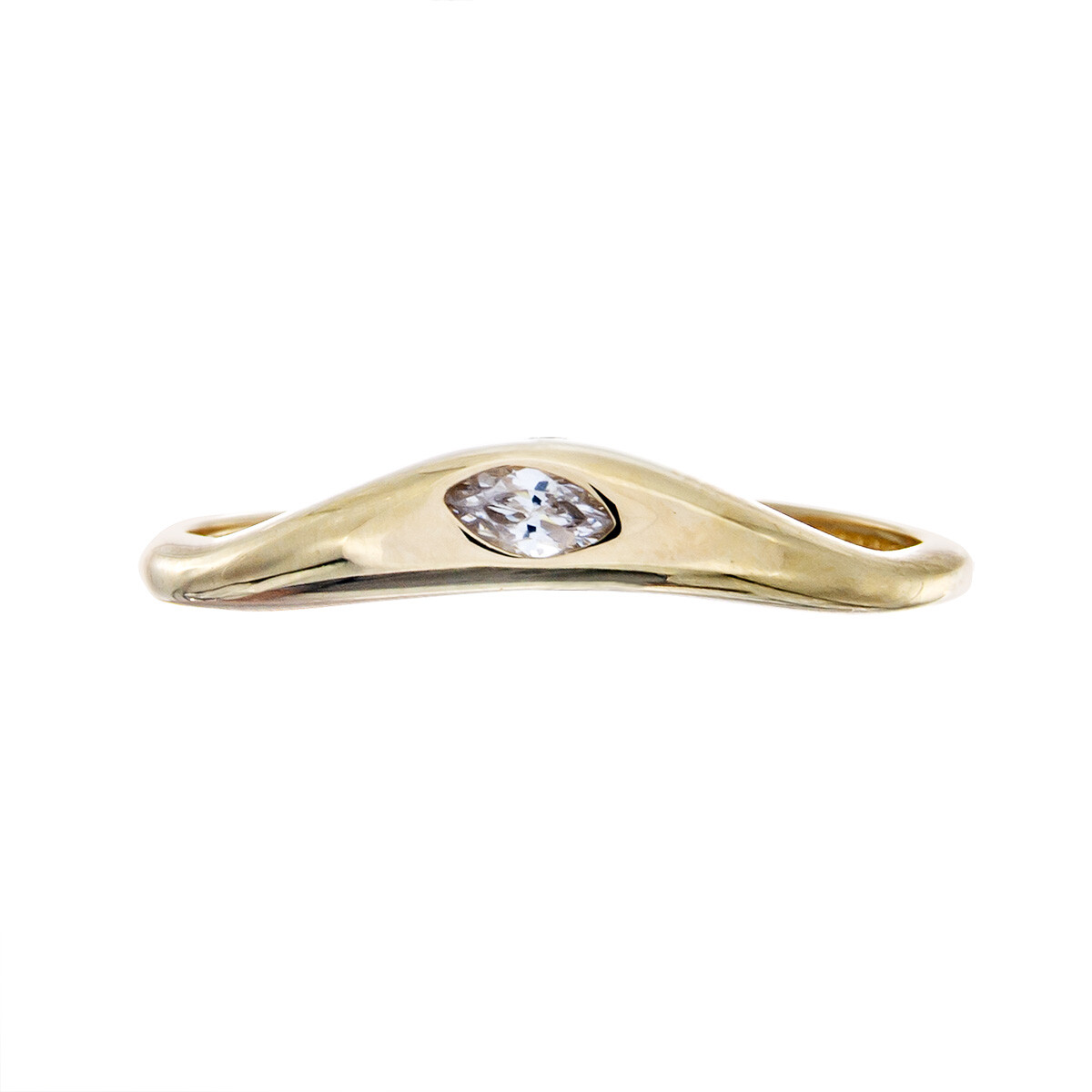 Anillo de oro 9 ktes y circonia 