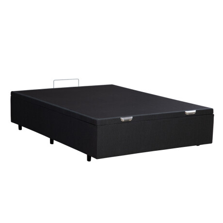 BOX BAÚL 2 PLAZAS BASE DE SOMMIER GUARDARROPA CAMA GRIS