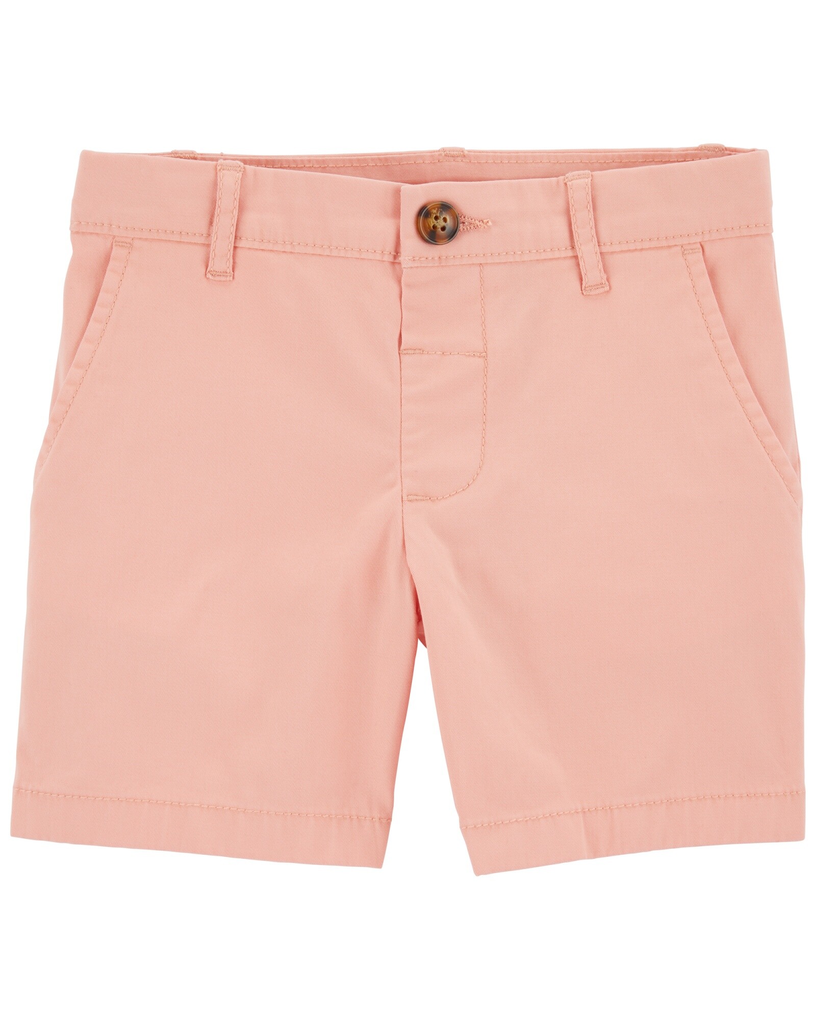 Short de algodón, clásico, salmón. Talles 2-5T Sin color