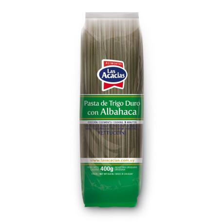 FIDEO LAS ACACIAS ALBAHACA 400G FETTUCCINI FIDEO LAS ACACIAS ALBAHACA 400G FETTUCCINI