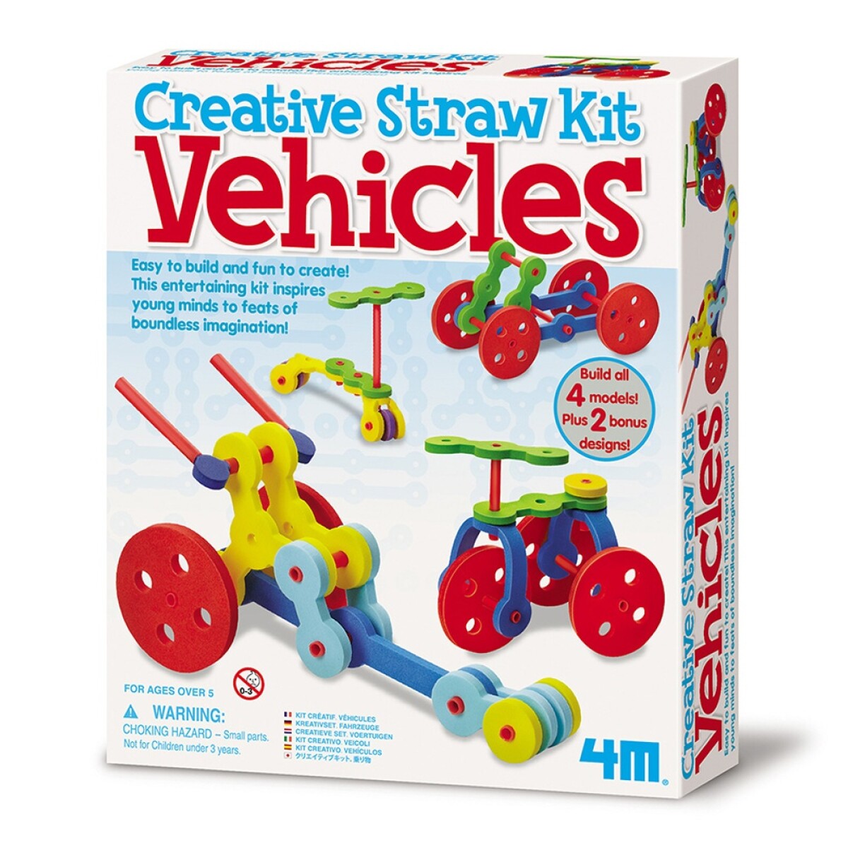 Juego Educativo 4M Kit Creativo de Vehículos - Multicolor 