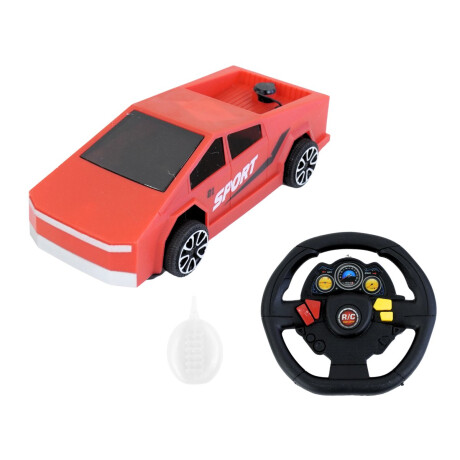 Auto R/C con luz, humo y control tipo volante Auto R/C con luz, humo y control tipo volante