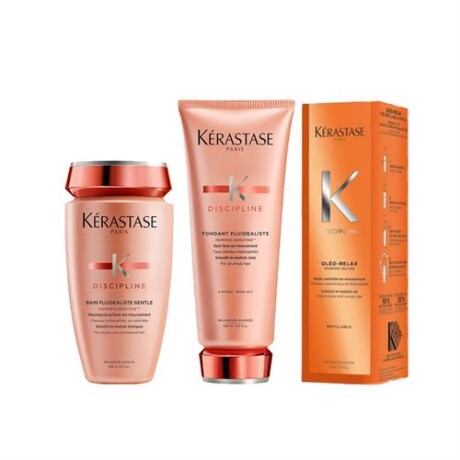 Kérastase Discipline Bain Fluidealiste Sulfate Free 250 ml + Fondant 200 ml + Huile Oléo-Relax 75 ml Kérastase Discipline Bain Fluidealiste Sulfate Free 250 ml + Fondant 200 ml + Huile Oléo-Relax 75 ml