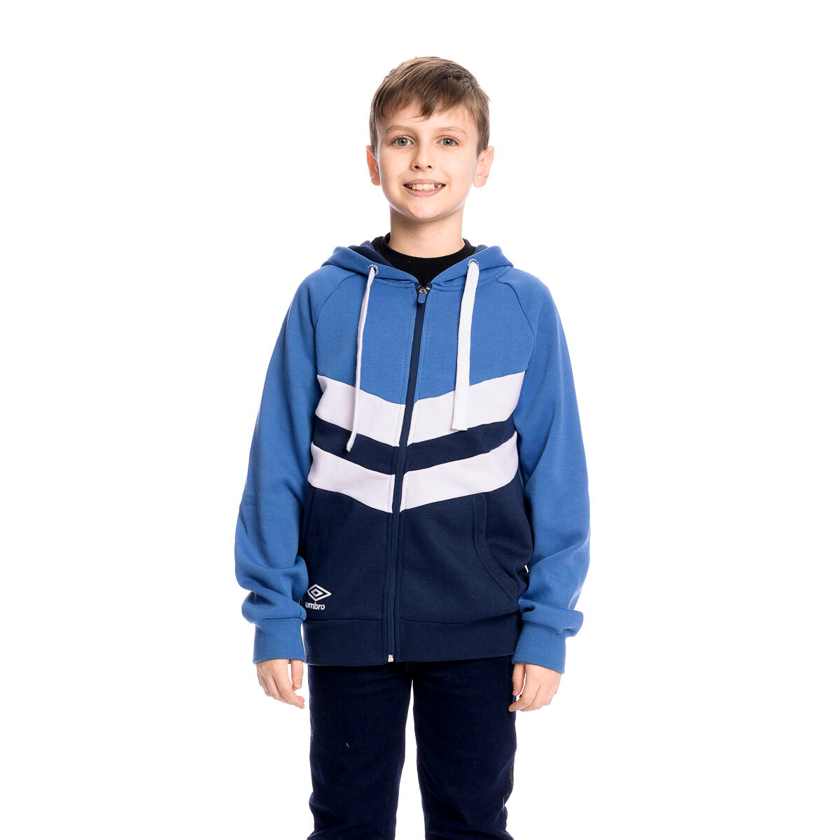 Campera Full Zip Umbro Junior - Azu 