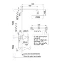 GRIFERÍA BIMANDO BAÑO DUCHA DENISSE 103/64 FV Grifería Bimando Baño Ducha Denisse 103/64 Fv