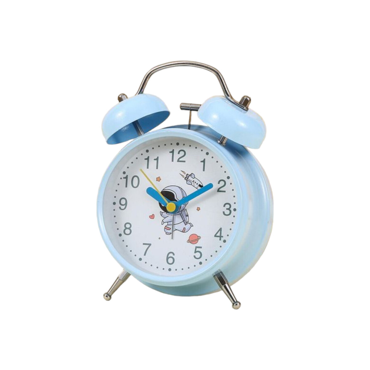 Reloj analógico de escritrio infantil - Celeste 