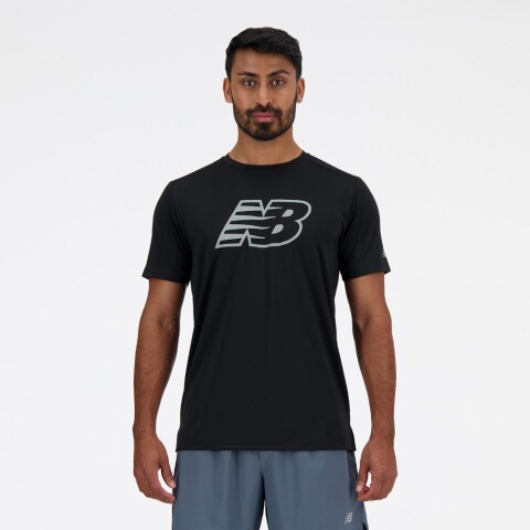 Sport Essentials Printed T-Shirt - Hombre Black