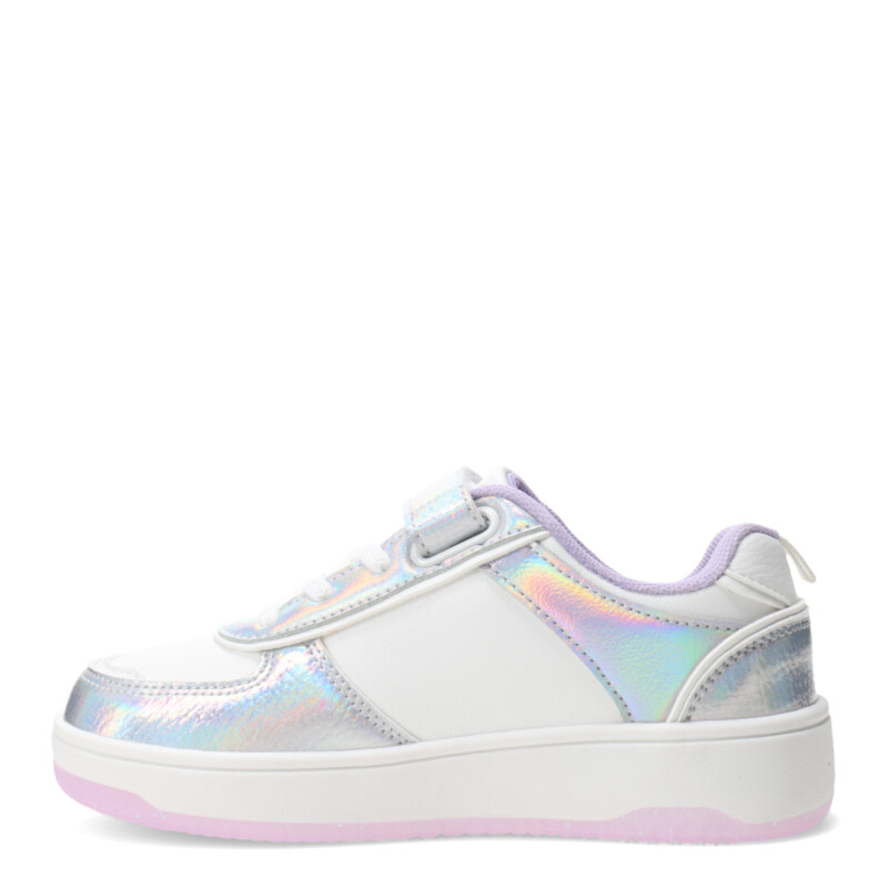 Championes de Niña MINI Miss Carol Blanco - Plateado