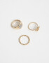 Sets Anillos Azul Sets De Anillos Azul - Dorado