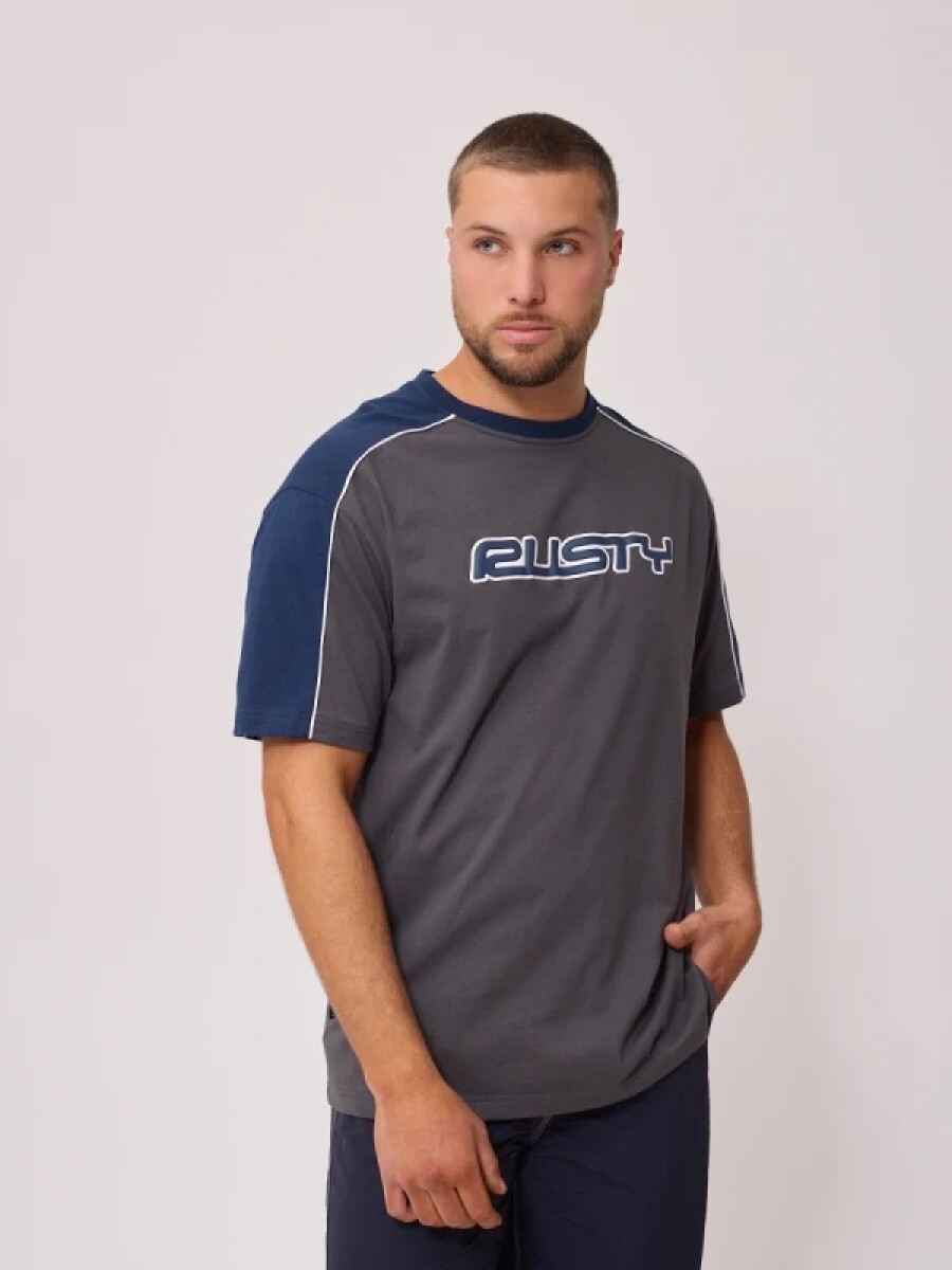 T-SHIRT RUSTY ZOREN - GRIS 