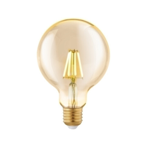 Lámpara LED globo transparente ámbar E27 4W 2200K EG2009