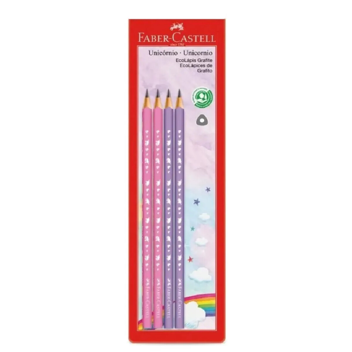 Lapiz Faber Castell x 4 - Unicornio 