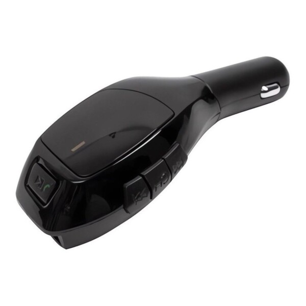 Transmisor Fm Receptor Bluetooth Radio Auto Micro Sd Pendr Color Variante Negro