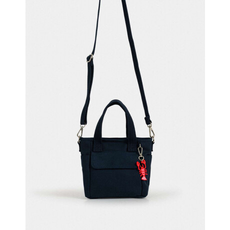 Cartera City Con Charm Azul Marino