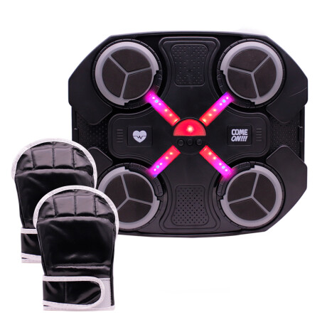 set de boxeo infantil con luz y sonido NEGRO