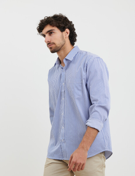 012578 CAMISA HARRINGTON LABEL Azul Osc/bla