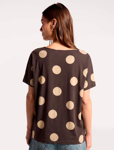 BLUSA ESTAMPADA MARRÓN