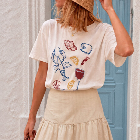REMERA RENI Blanco