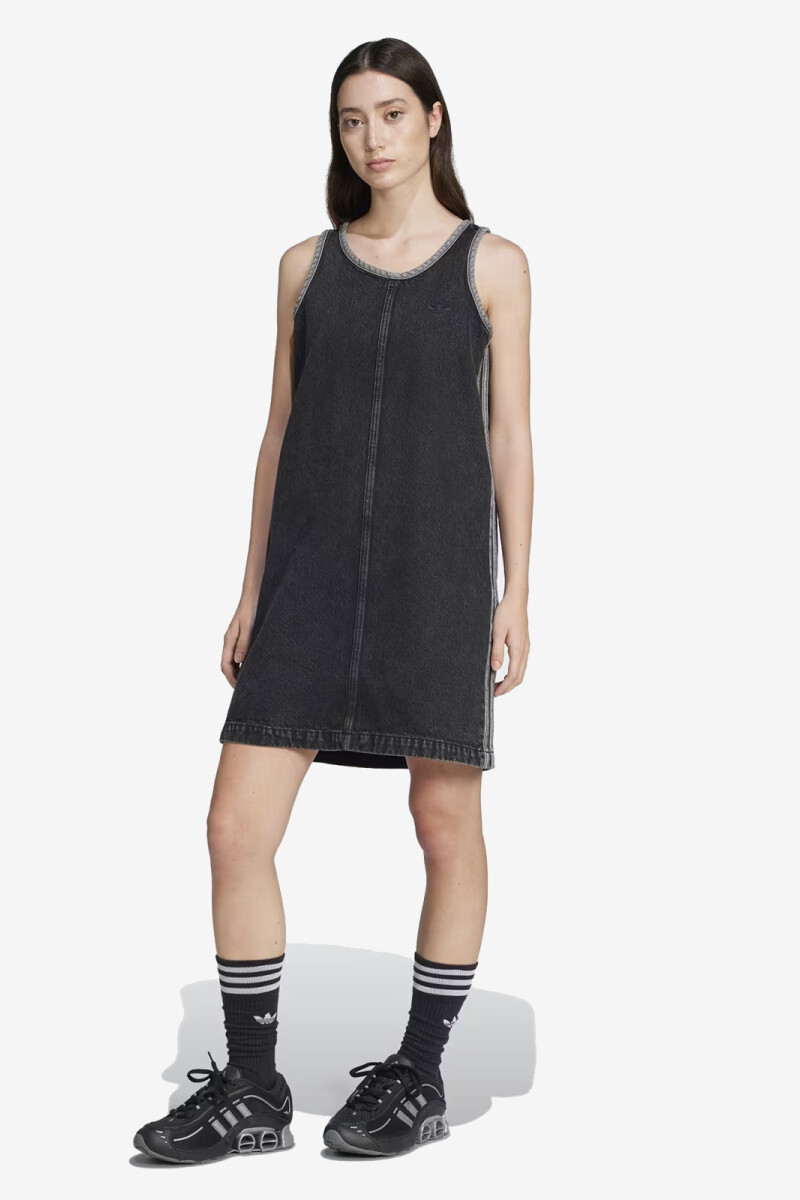 DENIM 3S DRESS Negro