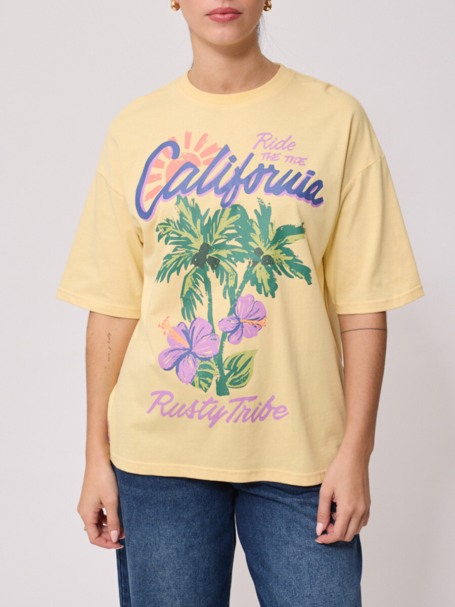 T-SHIRT TUITO RUSTY - Amarillo 