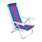Silla reclinable 4 posiciones aluminio ROSA
