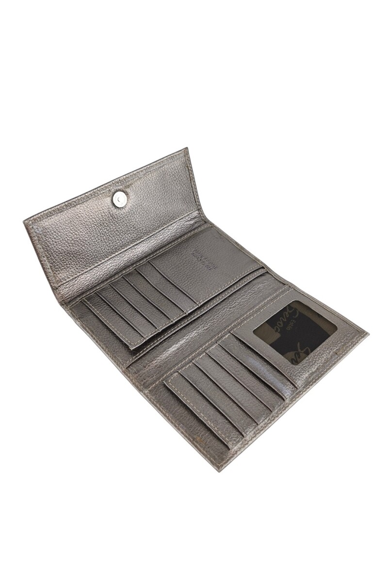 Billetera de mujer larga Peltre