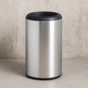 PAPELERA TACHO BASURA TRAMONTINA 31 LITROS PLATEADO