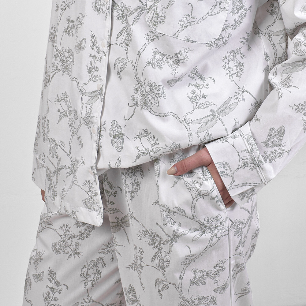 Camisa Mangas Larga y Pantalón Dama Toile Verde Colección 2025 XG