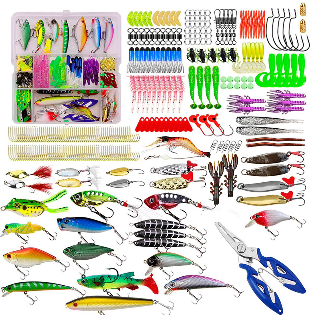Kit Valija Organizador Señuelos Para Pesca 300 Piezas - Cpg008013 