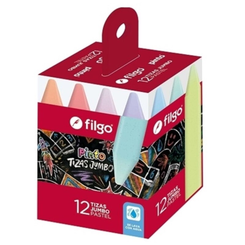 Filgo tizas jumbo pinto x12 pastel Filgo Tizas Jumbo Pinto X12 Pastel