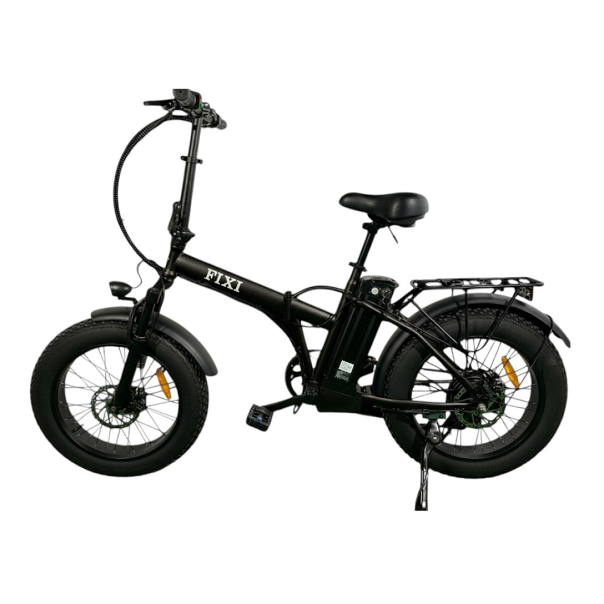Bicicleta Eléctrica Knex Fixi Ees875 250W Rodado 20*4.0 Ub - NEGRO 