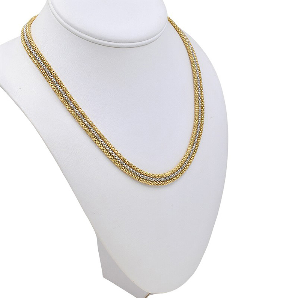 Collar Oro Amarillo Y Oro Blanco 18 K Collar Oro Amarillo Y Oro Blanco 18 K