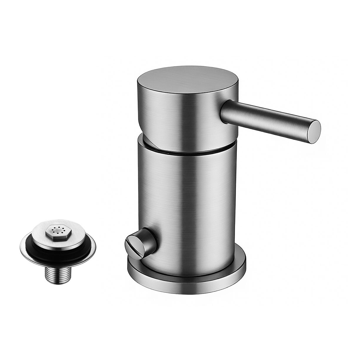 Griferia De Bidet Linea Viseu Aqualia Con Transferencia 35Mm Acero Inoxidable 