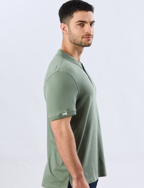 REMERA POLO LISA JERSEY Verde