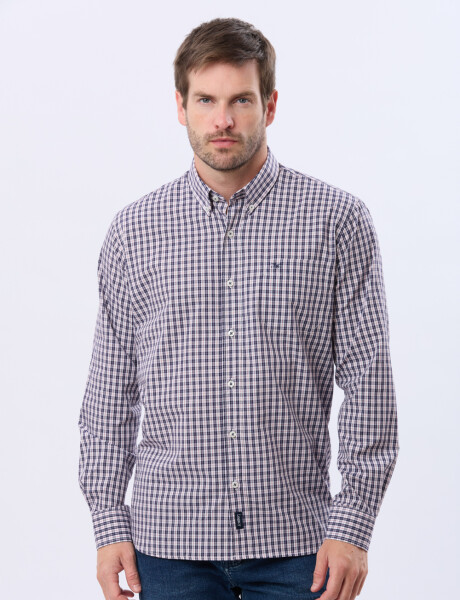 CAMISA SPORT A CUADROS Rojo