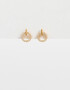 Aros Pasantes Cubic zirconia Aros Pasantes Oro Zirconia - Dorado
