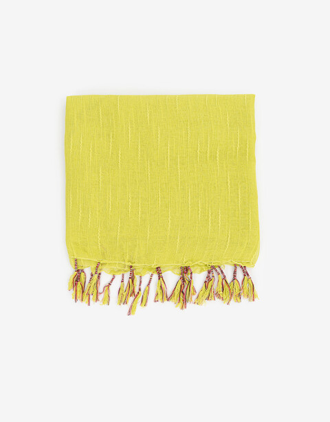 Pareos y lonas Pareo Xl Con Flecos - Verde Lima