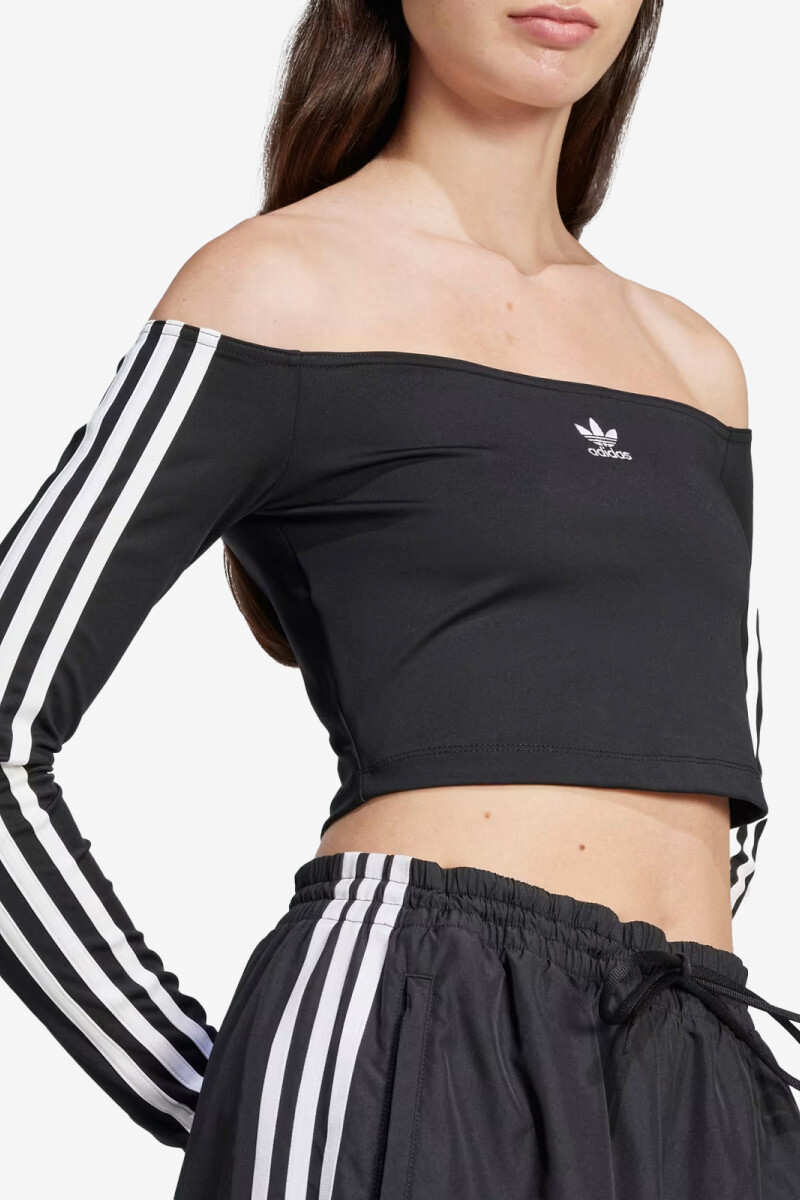 CAMISETA OFFSHOULDER Negro