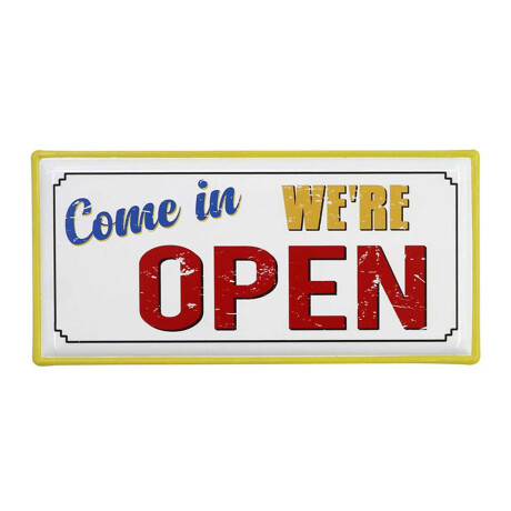 Colgante Decorativo Hierro 41X20X1Cm Open