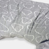 ALMOHADA GRIS C/DIS 52X40CM Unica