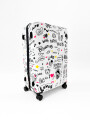 VALIJA PRINT GRAFITI BLANCO