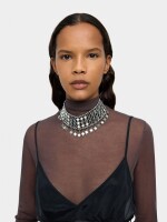Choker De Rombos Espejo plateado