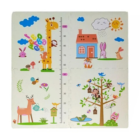 Alfombra Goma Eva Puzzle Animales 60 x 60 cm U