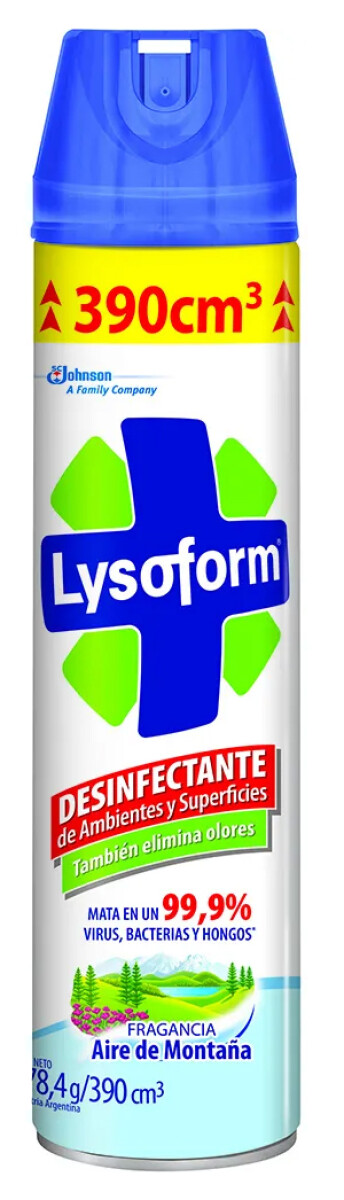 DESINFECTANTE LYSOFORM AEROSOL AIRE DE MONTAÑA 360 CC 