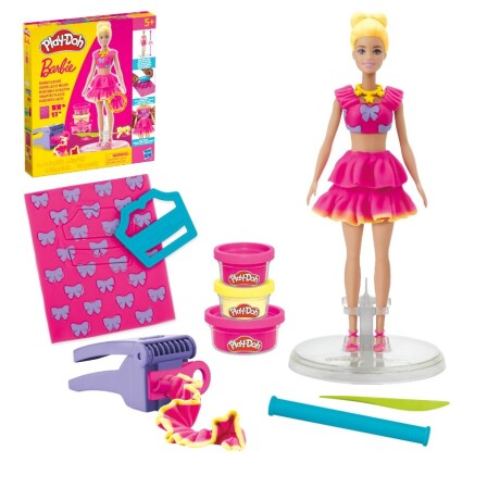 Kit De Manualidades Play Doh Barbie Diseña Su Ropa Ub 001