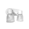 APLIQUE 2 LUCES C/TULIPA POLICARBONATO LUJAN E27 BLANCO APLIQUE 2 LUCES C/TULIPA POLICARBONATO LUJAN E27 BLANCO